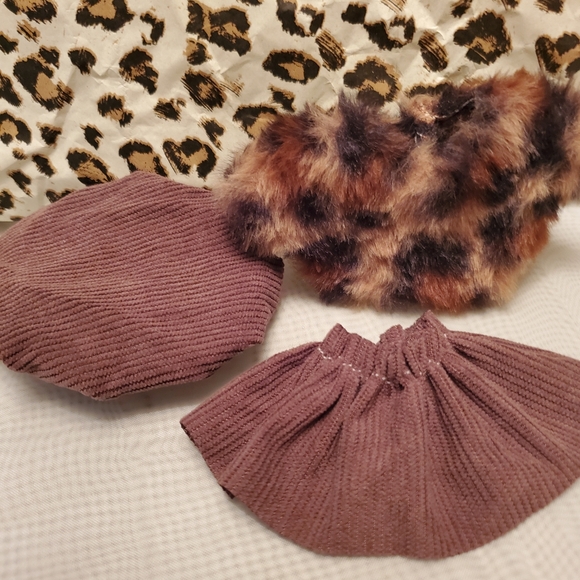 🔥🐆LABUBU ANIMAL PRINT OUTFIT 3 PIECE SET     BRAND NEW - Picture 2 of 4